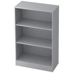 Hammerbacher Regal - 3OH, 40 cm tief, Sockelblende, Grau