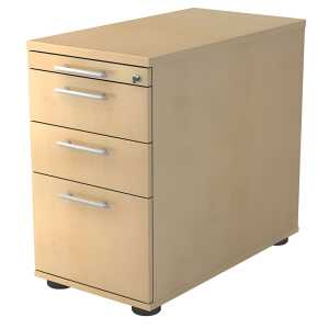 Standcontainer - 42,8 x 76 x 80 cm, 2 Schübe, Relinggriff, Ahorn