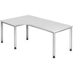 Winkeltisch 4-Fuß-Gestell rund -200 x 68-76 - 120...