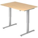 Sitz-Steh-Schreibtisch mit T-Fuß - 120 x 72-119 x...
