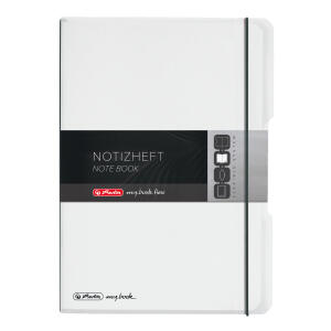 Notizheft flex PP, PP, transluzent, liniert und kariert, A4, 80 Blatt