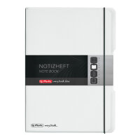 Herlitz Notizh.flex PP A4,2x40 Bl.kar.lin....