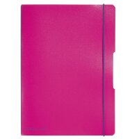 Herlitz Notizh.flex PP A4,2x40 Bl.kar.lin....