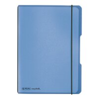 Herlitz Notizheft flex PP A5,40 Blatt,kar. blau, my.book