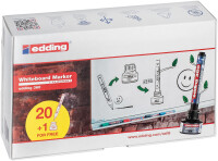 Edding Whiteboardmarker 360 20er-Nachfüllbox schwarz