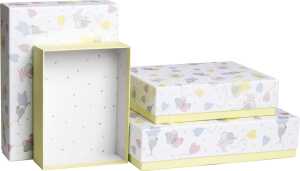 STEWO Geschenkbox 4teilig Mimmi+Millow weiss
