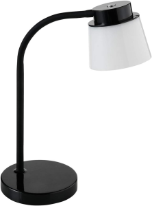 LED-Schreibtischleuchte, schwarz, 4-fach dimmbar, 230 V / 6 W, neutralweiß (5.000 K)