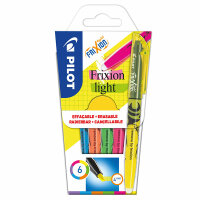 PILOT Textmarker FriXion Light Soft - M, 6er Etui pastell