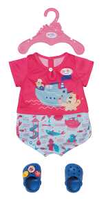 ZAPF CREATION BABY born Bath Pyjamas and Clogs 43cm, Zapf, ab 3 Jahren