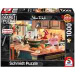 SCHMIDT SPIELE Puzzle 1000 Teile Am Küchentisch,...