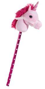 Heunec STECKENEINHORN pink Größe 74 cm