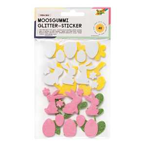 MAX BRINGMANN Moosgummi Glitter-Sticker
