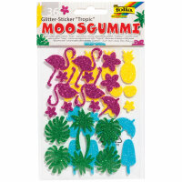 Moosgummi Glittersticker