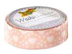 Washi Dekor 15mm x 5m Herzchen rosa, vorgestanzte...
