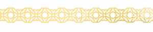 Washi Dekor 15mm x 5m Hotfoil gold, vorgestanzte Spitzenbordüren