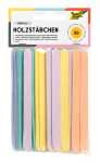 Holzstäbchen 114x10x2mm 50er pastell, abgerundete in...