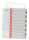 Plastikregister A4 Cosy 1 bis 20 farbig mit 20 farbigen Taben