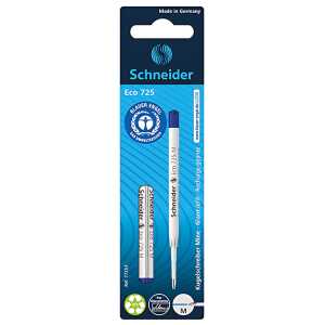 Schneider Kugelschreiber Mine Eco 725 M blau, Blisterkarte mit 2 Stück