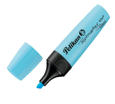 Pelikan Textmarker 490 Pastell-Blau 10 Stück in Faltschachtel