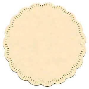 Tassendeckchen 8cm 20er 25+ creme