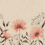 Motivserviette 33x33cm ECO HOME F. 242105 Blume