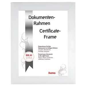 Kunststoffrahmen Paris 21x29,7cm weiß, Hama
