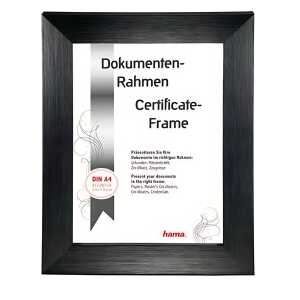 Kunststoffrahmen Paris 21x29,7cm schwarz, Hama