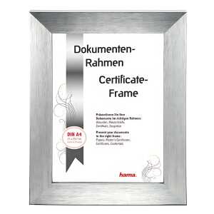 Kunststoffrahmen Paris 21x29,7cm silber, Hama
