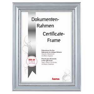 Kunststoffrahmen Lobby 21x29,7cm silber, Hama