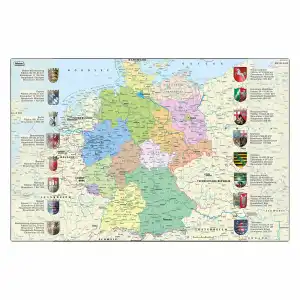 Schreibunterlage Idena PP Deutschland, 58,5x38,5cm