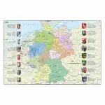 Schreibunterlage Idena PP Deutschland, 58,5x38,5cm