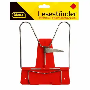 Idena Leseständer mit Metallbügel rot