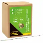 Lichterkette 20er warmweiß, Silberdraht, für...