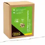 Lichterkette 50er warmweiß, Silberdraht, für...