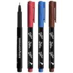 One Line 4 Farben, 4 Stifte und 4 Schablonen,, über 20 Motiven