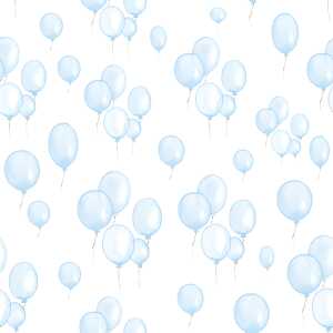 Serviette 24x24cm Petit Ballons bleu, 3-lagig, 20 Stück, ti-flair