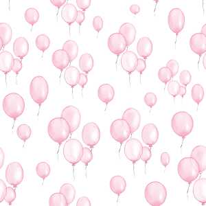 Serviette 24x24cm Petit Ballons rose, 3-lagig, 20 Stück, ti-flair