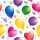 Serviette 24x24cm Glossy Balloons, 3-lagig, 20 Stück, ti-flair