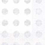 Serviette 24x24cm Melissa silber/perlweiß, 3-lagig,...