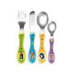 Maulwurf Blume, 4-tlg Besteckset Messer, Gabel,...