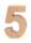 Pappzahl 5 - 17,5X5,5cm 7610877466293