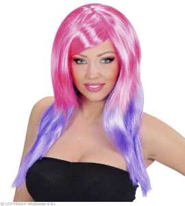 Zweifarbige Perücke pink/ 8003558095704