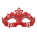 Venezianische Maske rot 8003558116430