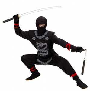 Kinderkostüm Black Ninja 8003558745272