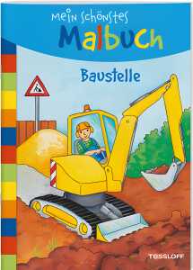 Baustelle, Malen für Kinder auf 32 Seiten, ab 5 Jahren, Tessloff