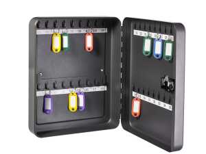 Schlüsselschrank, mit Zahlenschloss, Anthrazit, inkl. Montagematerial, für 60 Schlüssel, (L/B/H)37*28* 8cm