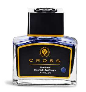 Cross Füller Tinte im Glas 62,5 ml blau/schwarz, dokumentenecht