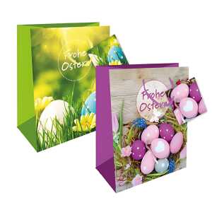 Trötsch Tasche "Frohe Ostern" klein 15 x 19 cm, 2 Motive