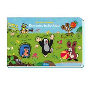 Trötsch Gucklochbuch Maulwurf 22 x 14 cm, 10 Seiten Pappenbuch