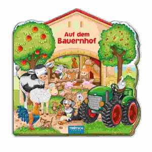 Trötsch Fensterbuch Auf dem Bauernhof 18 x 18 cm, 12 Seiten Pappenbuch